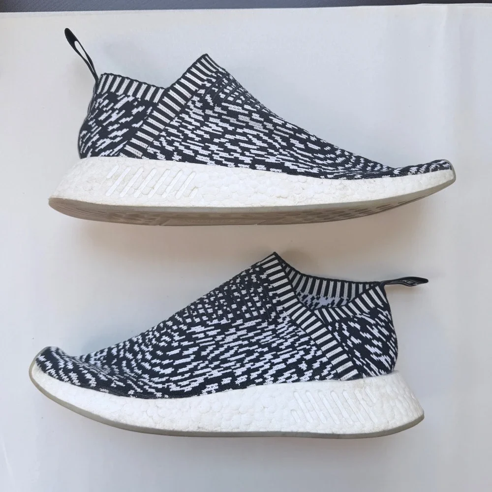 Adidas NMD CS2 PK City Sock Black White Glitch Men 9 BY3012 Boost Sneakers